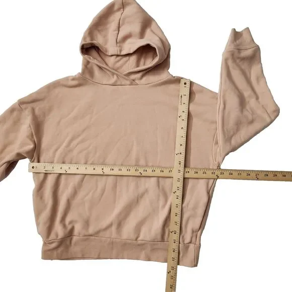 Fabletics Women’s Hoodie – Size Small, Pink Salmon Fleece-Lined Sweatshirt - Picture 2 of 6